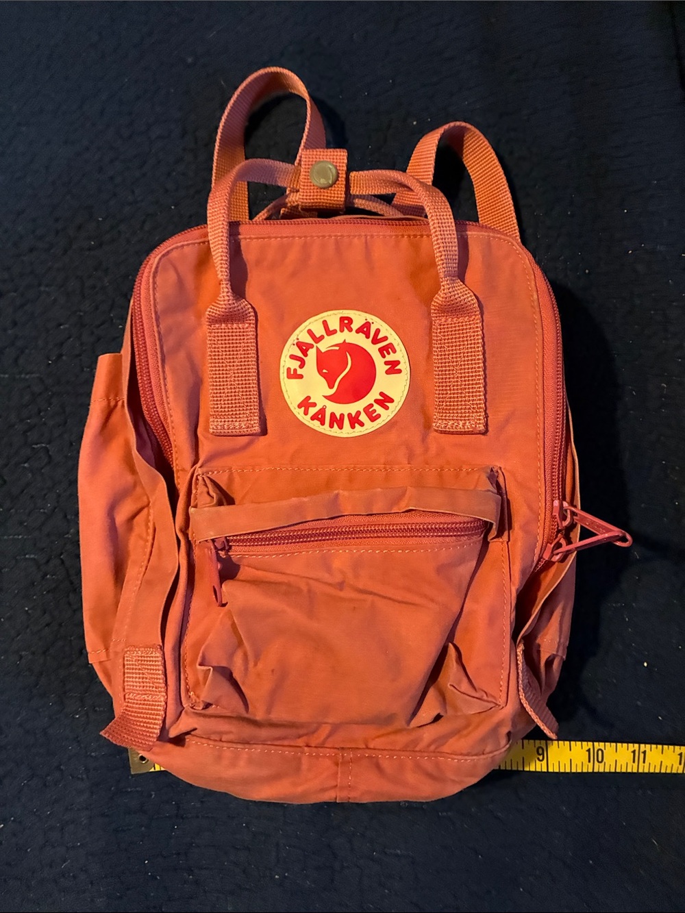 Fjallraven Kånken Mini Backpack in Rust Orange/pink